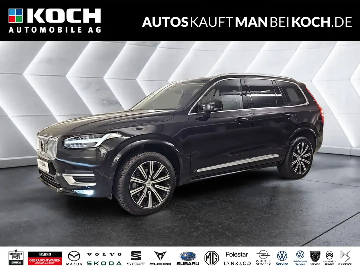 Volvo XC90 B5 D AWD Plus Bright ACC BLIS MEM V-LED H&K Schwarz - 1