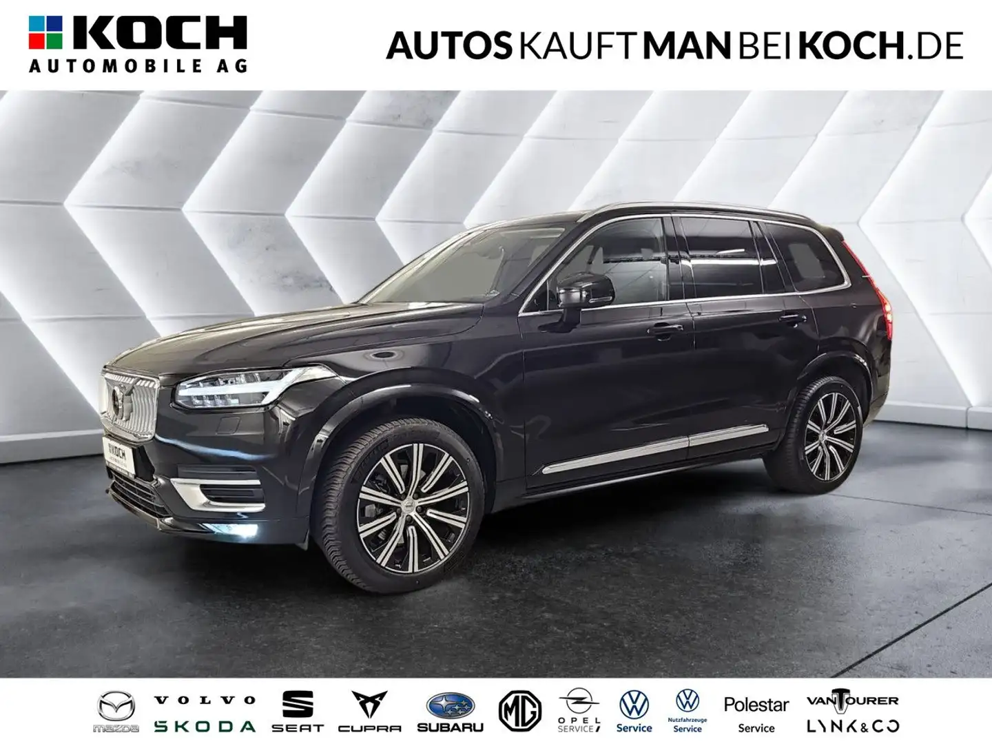 Volvo XC90 B5 D AWD Plus Bright ACC BLIS MEM V-LED H&K Schwarz - 1