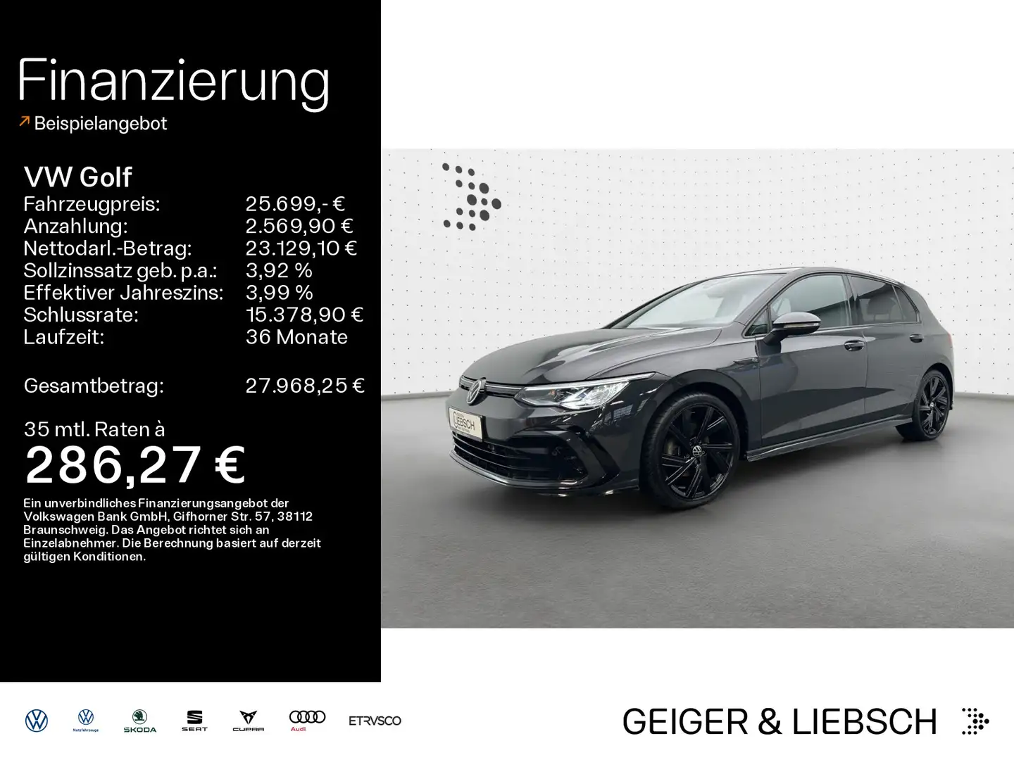 Volkswagen Golf VIII 1.5 eTSI DSG R-LINE*LED*KAMERA*PDC*SHZ Gris - 1