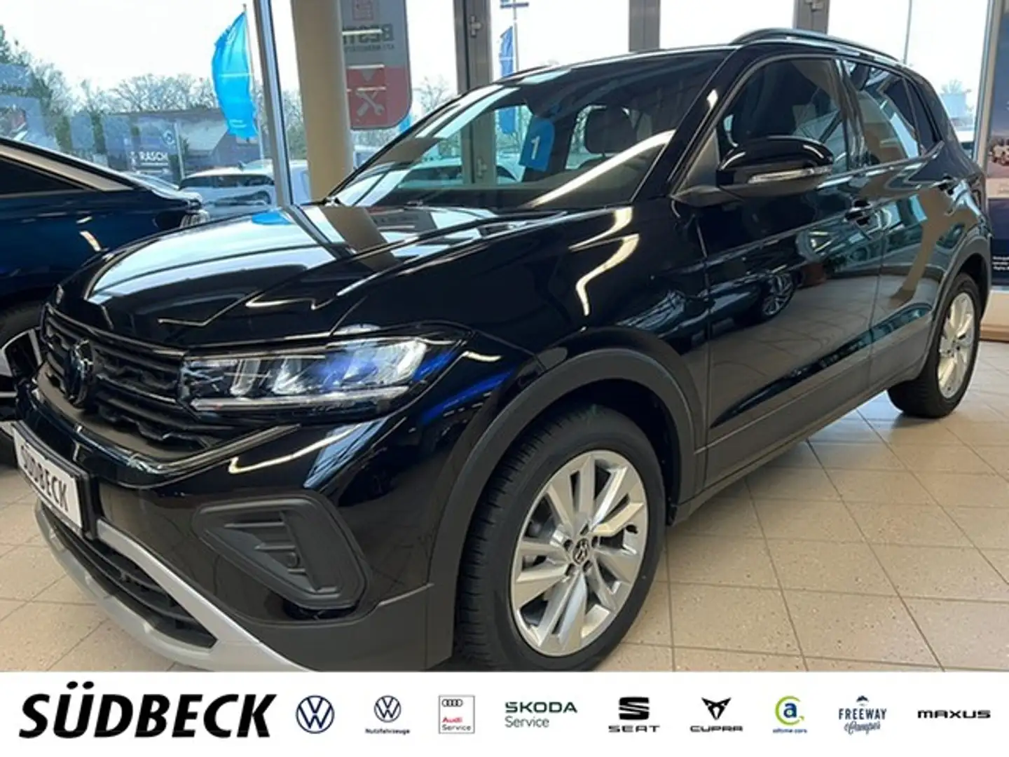 Volkswagen T-Cross GOAL 1.0 TSI AHK+KAMERA+NAVI+LED+ACC Schwarz - 1