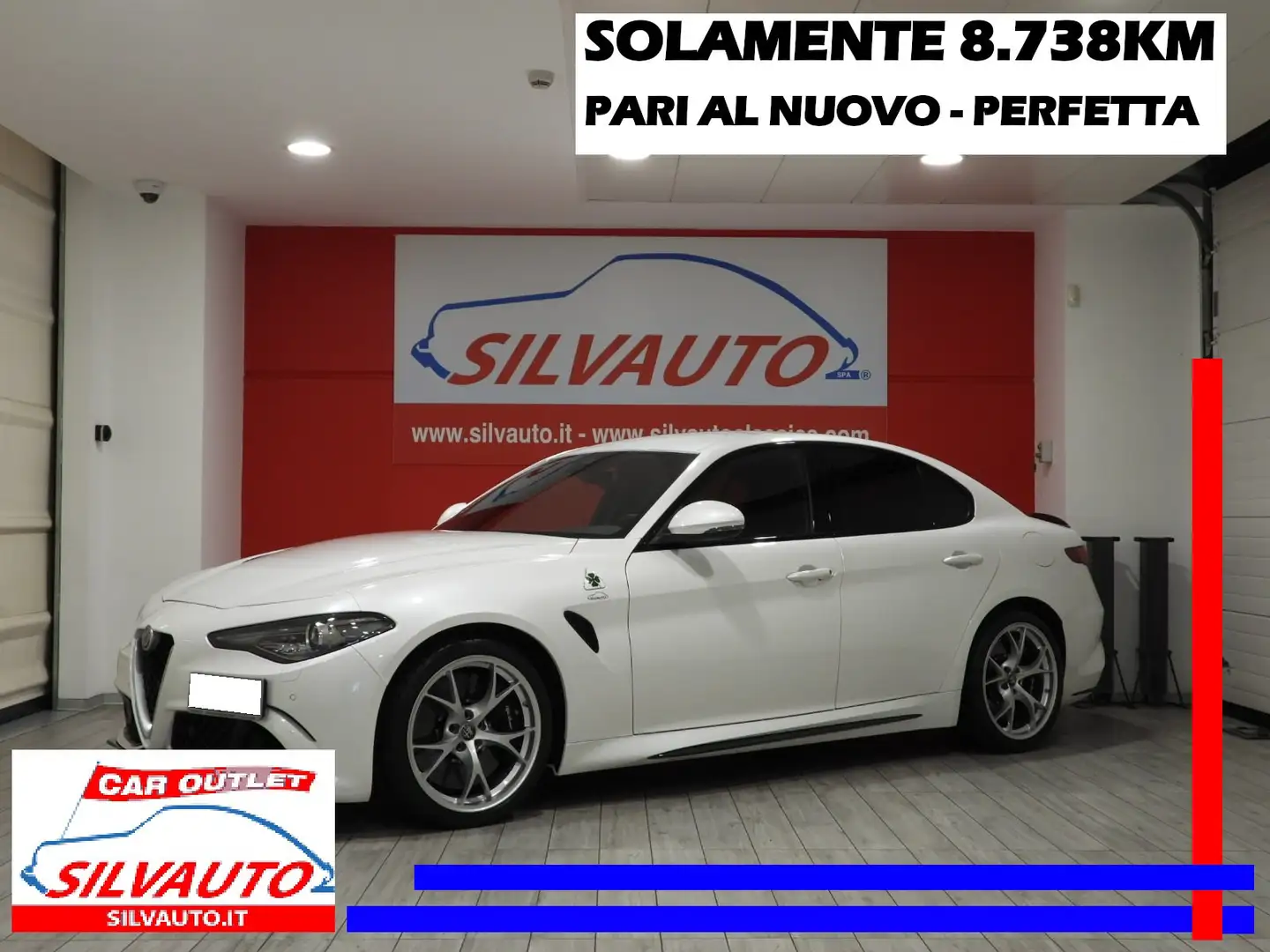 Alfa Romeo Giulia QUADRIFOGLIO 2.9T V6 510 CV CAMBIO MANUALE (2018) Bianco - 1