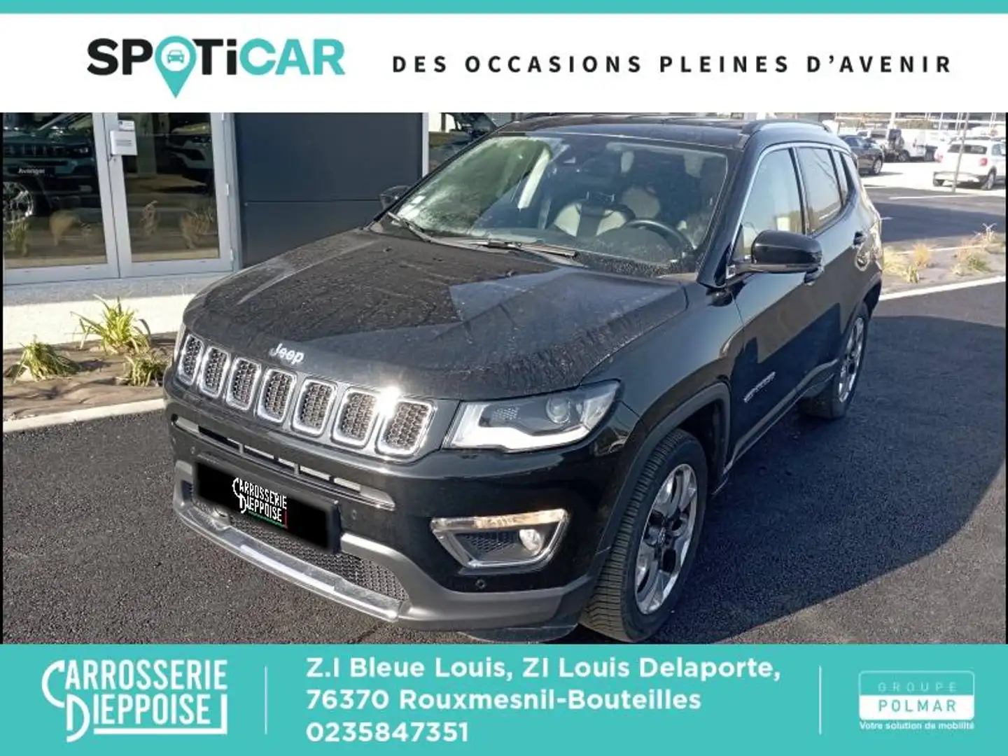 Jeep Compass 1.6 MultiJet II 120ch Limited 4x2 117g Noir - 1