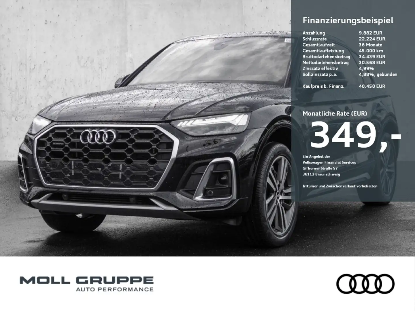 Audi Q5 TFSI S line 55 TFSI e quattro   S tronic Schwarz - 1