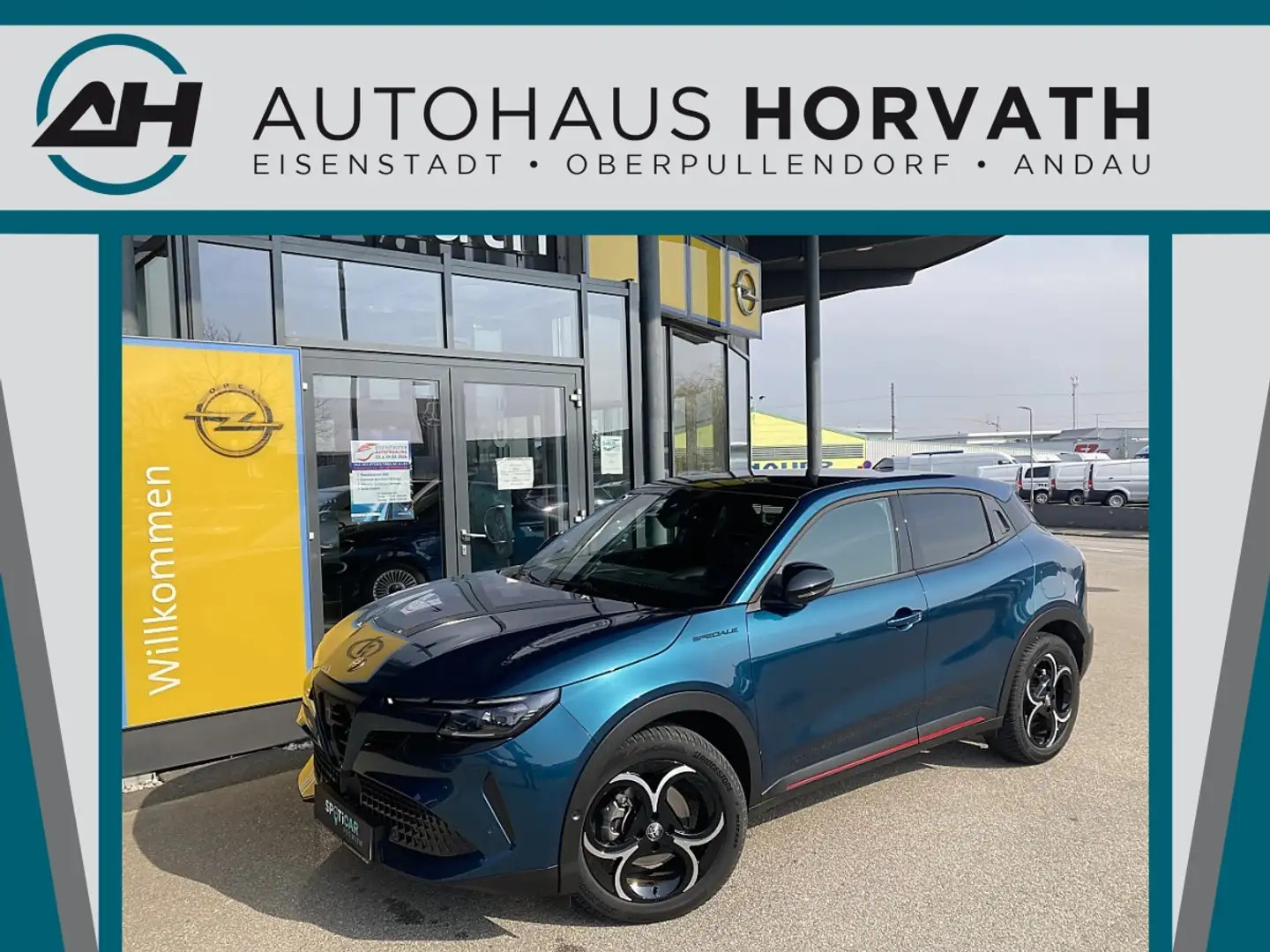 Alfa Romeo Junior Ibrida Speciale 1.2 MHEV e-DCT6!NAVI,PANORAMA,L... Blau - 1