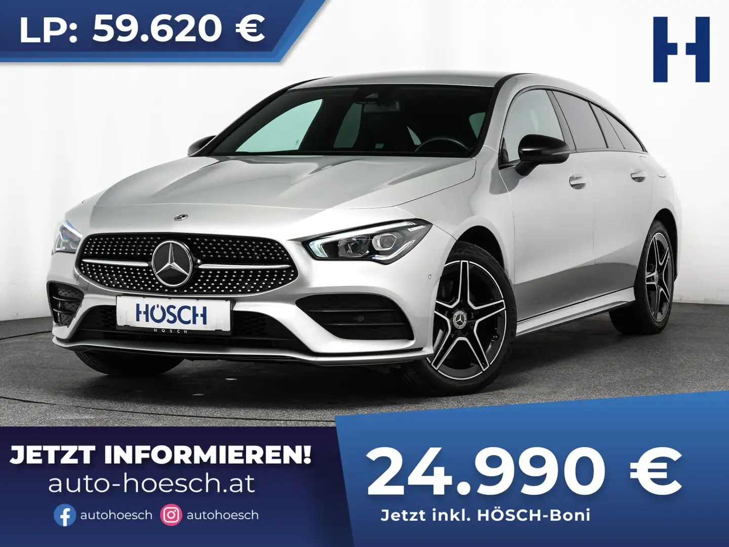 Mercedes-Benz CLA 250 e SB AMG NIGHT PAKET MEGAPREIS -58% Silber - 1