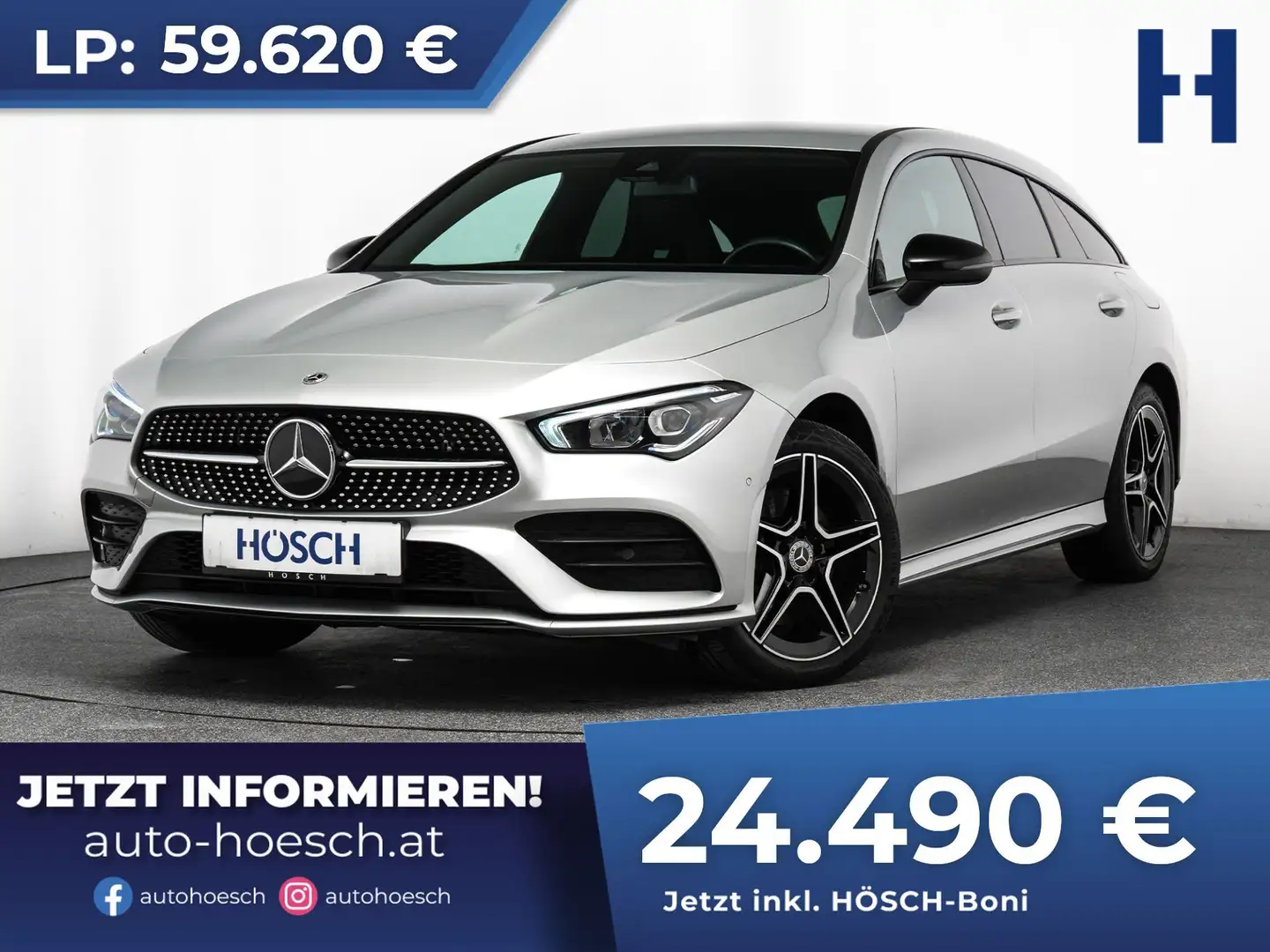 Mercedes-Benz CLA 250 e SB AMG NIGHT PAKET MEGAPREIS -59% Silber - 1