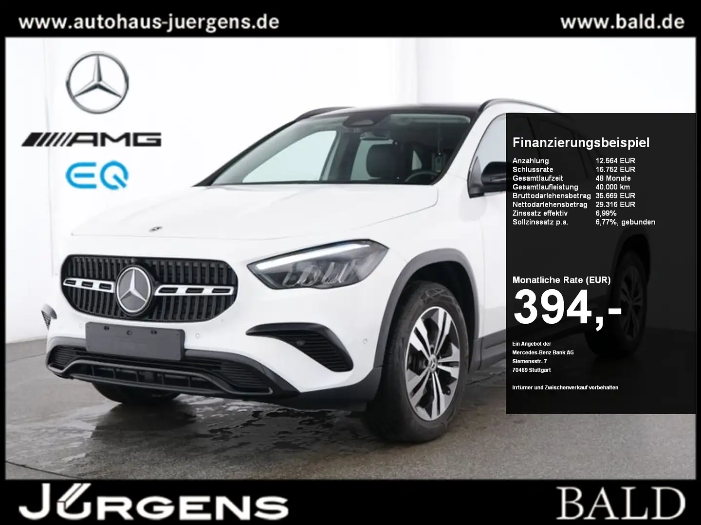 Mercedes-Benz GLA 200 d Progressive/LED/360/Pano/Night/Distr Weiß - 1
