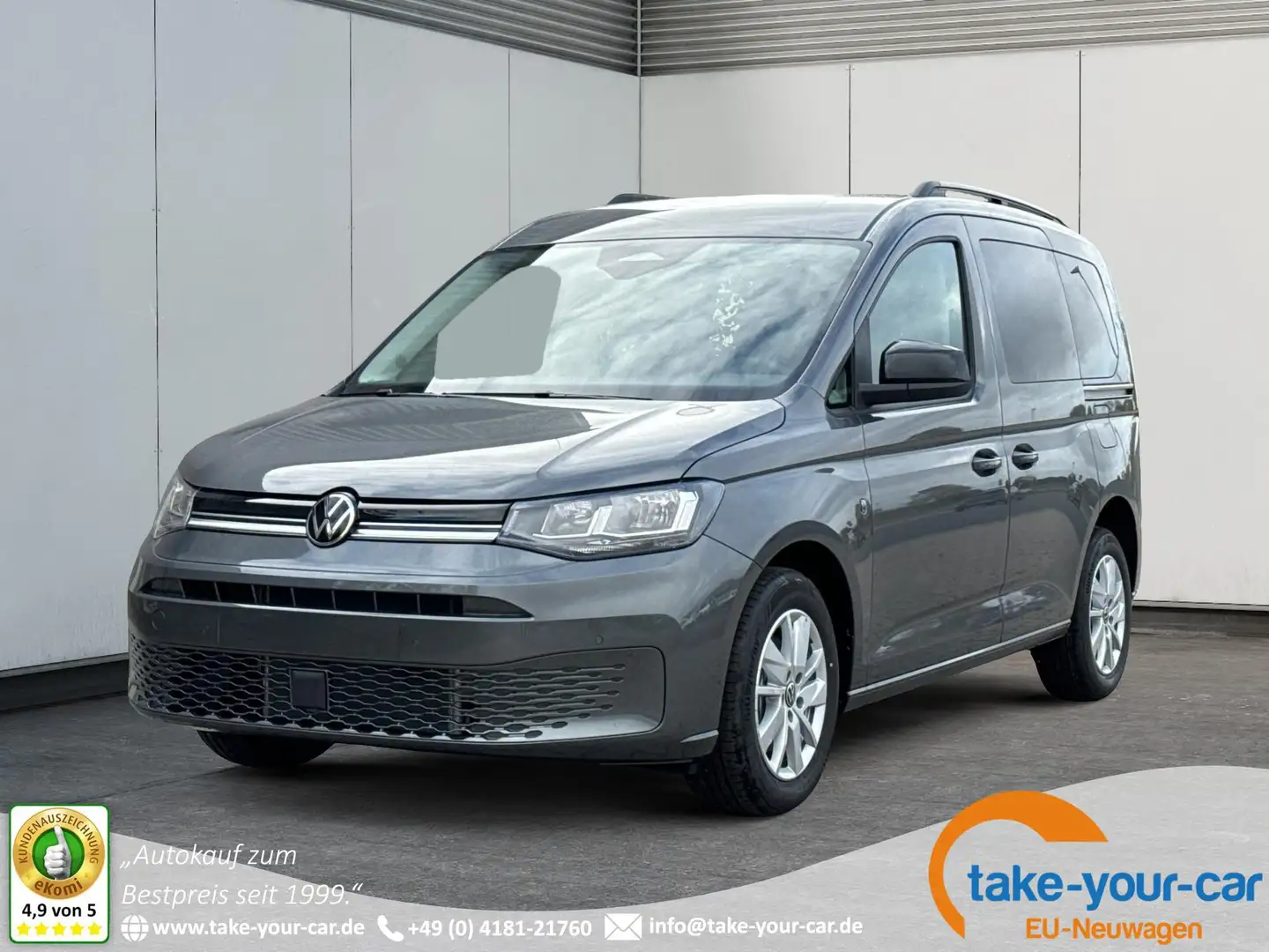 Volkswagen Caddy Life AHK+ACC+KAMERA+SHZ+KLIMA+16" ALU 1.5 TSI 8... Grau - 1