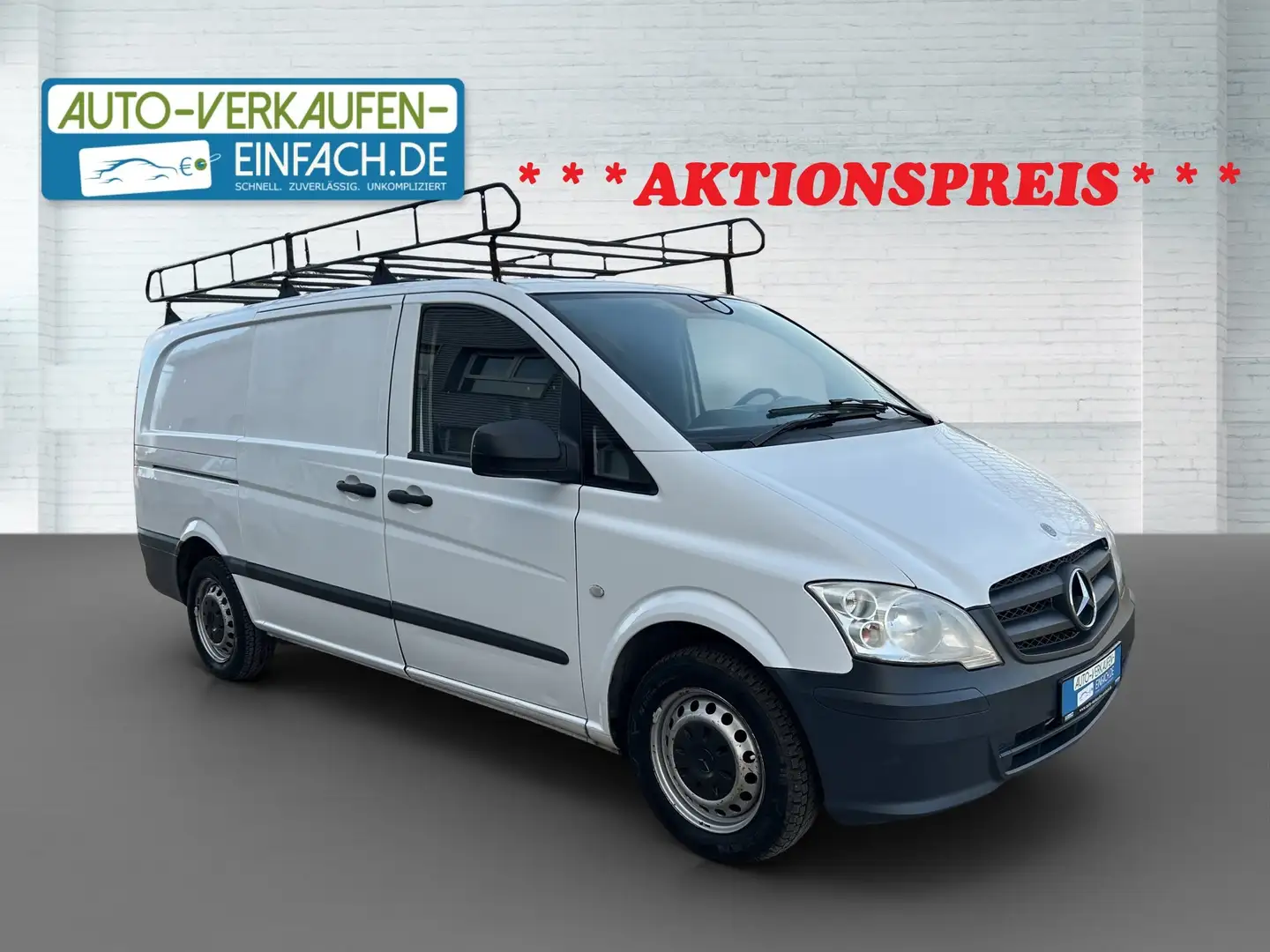 Mercedes-Benz Vito Vito 110 CDI Lang,Regale,3S,MOPF,MwSt,TÜV,Serv Weiß - 1