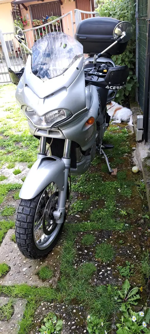 Cagiva Navigator Cerchi a raggi e baule per due caschi. Gris - 2