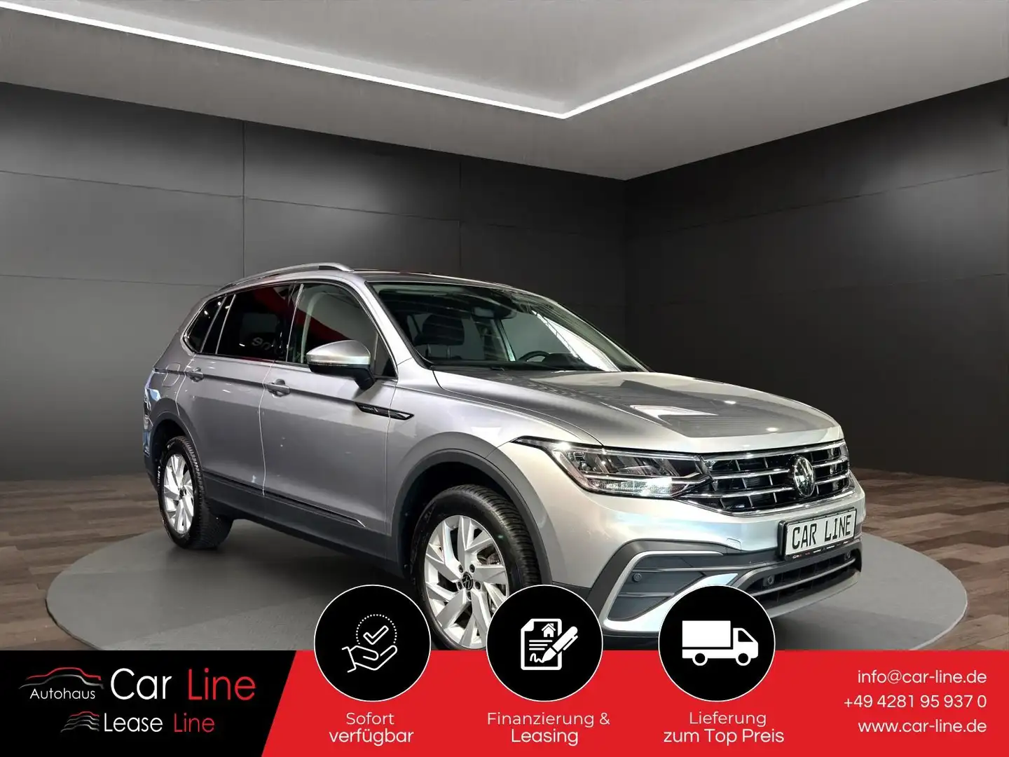 Volkswagen Tiguan Allspace Life 2.0 TDI*ACC*CAM*AHK*LED*NAV Argent - 1