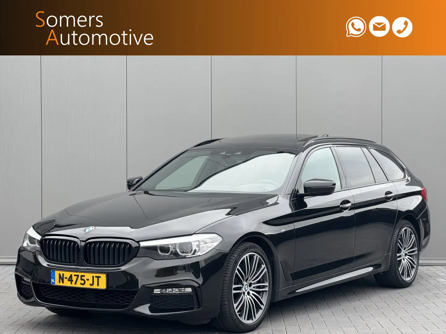 BMW 530 5-serie Touring 530i xDrive M Sport High Executive Zwart - 1