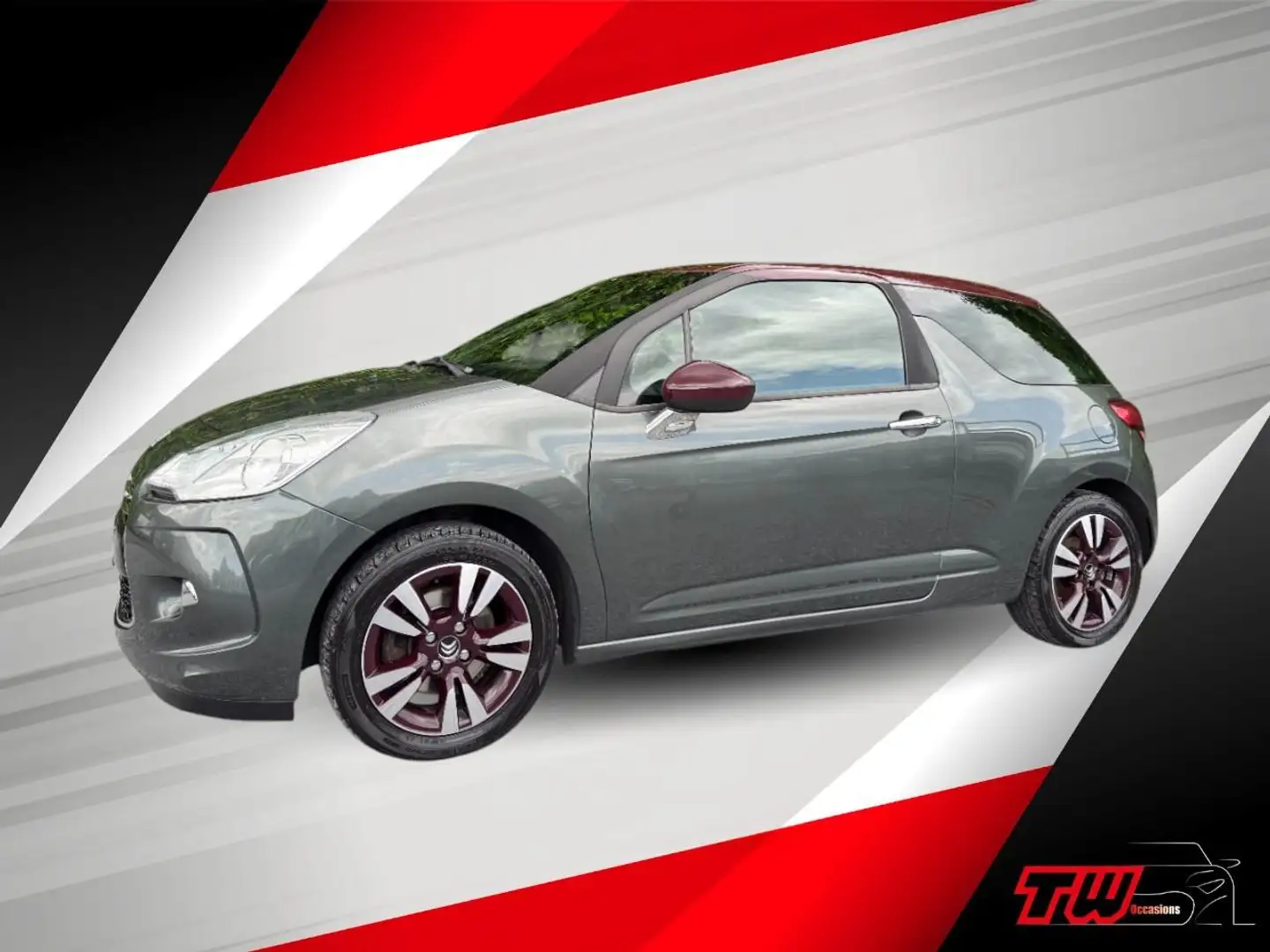 Citroen DS3 1.6 So Chic| NWE APK | AIRCO | CRUISE | TREKHAAK Grijs - 1
