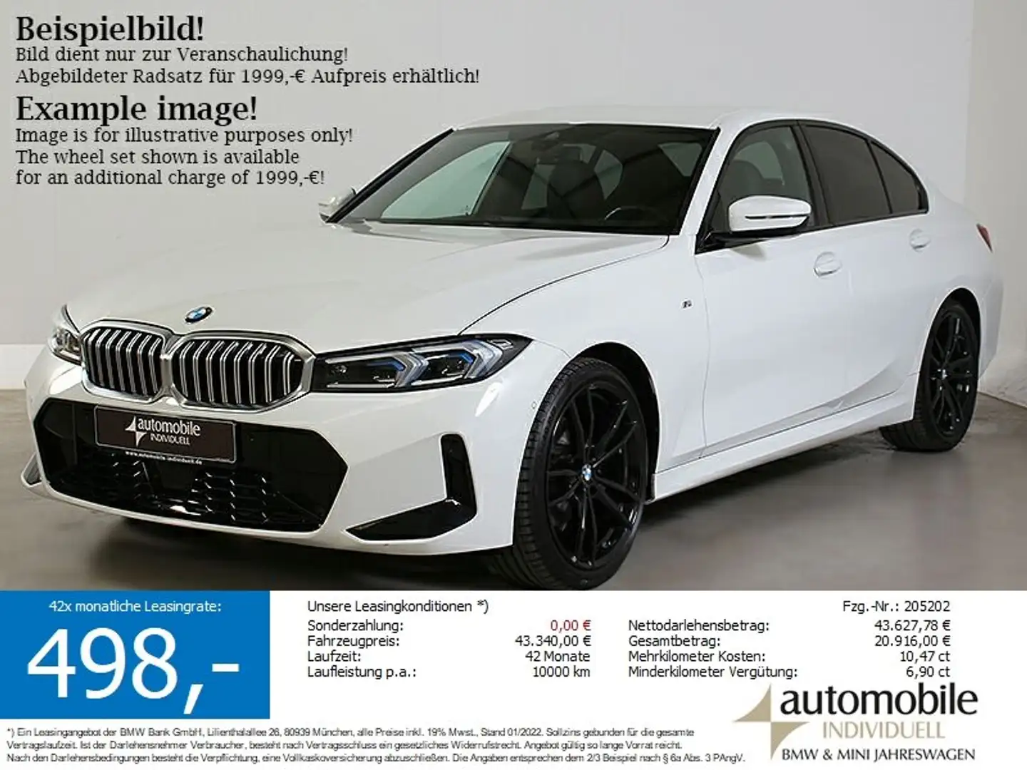 BMW 320 d xDrive M Sportpaket LED Widescreen ACC HiFi Weiß - 1