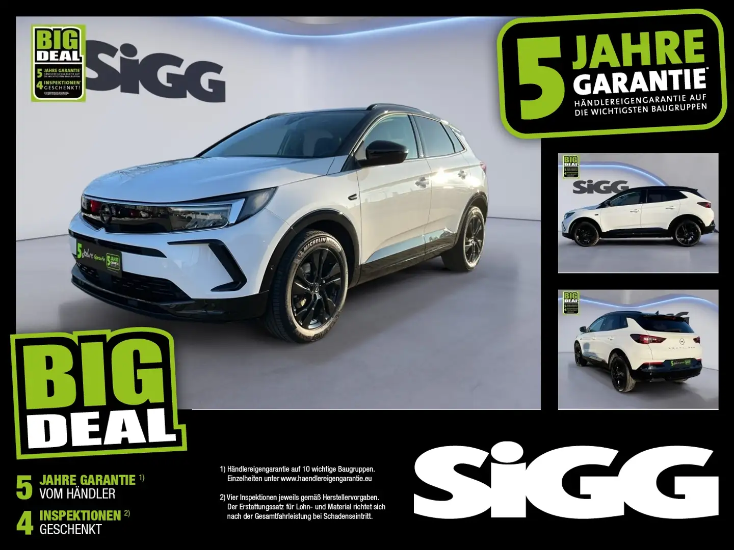 Opel Grandland 1.2 Turbo GS Line Automatik Sitzheizung Blanc - 1