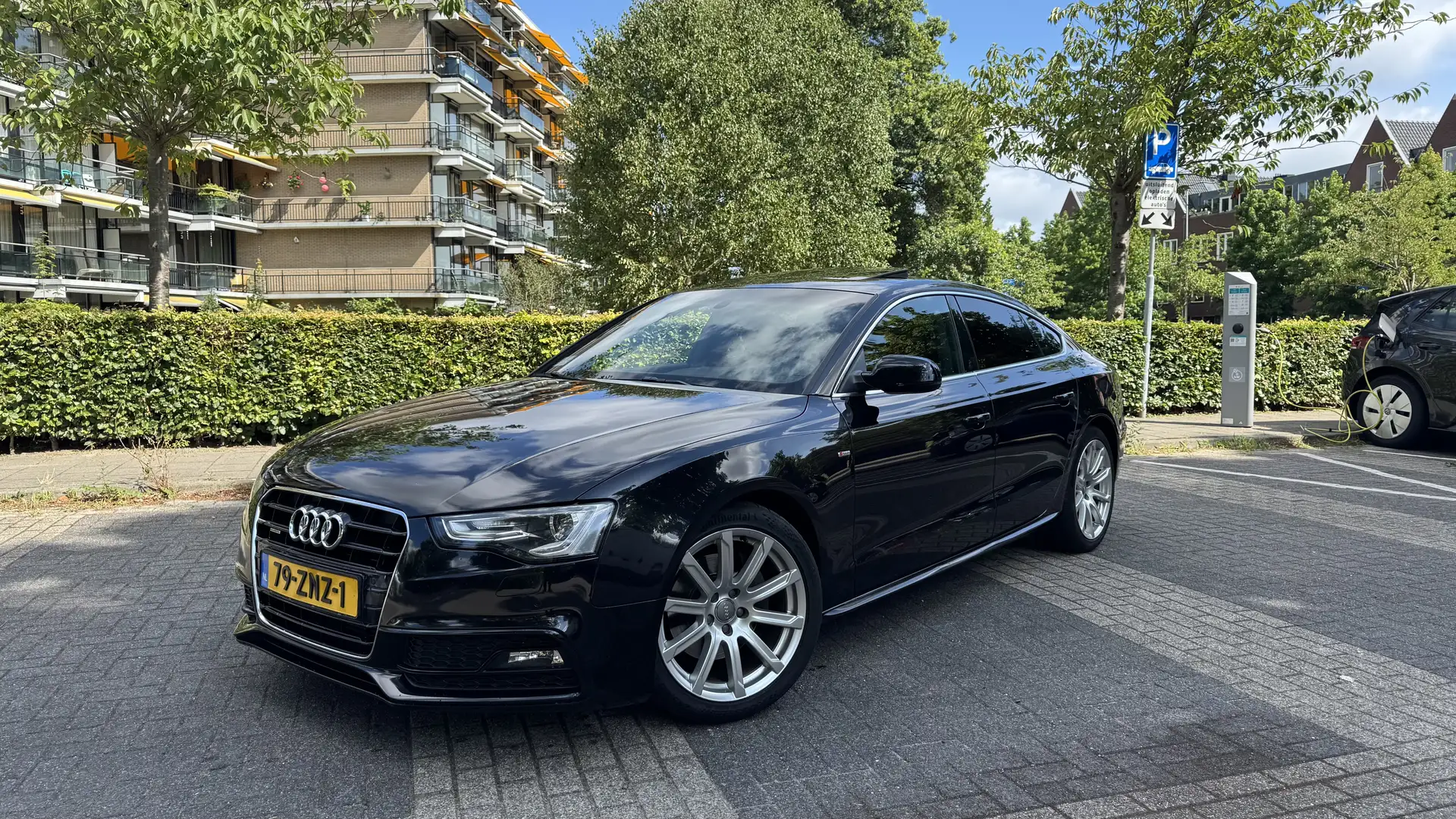Audi A5 2.0 TFSI QUATTRO S EDITION | 3X SLINE | OPEN DAK | Zwart - 1