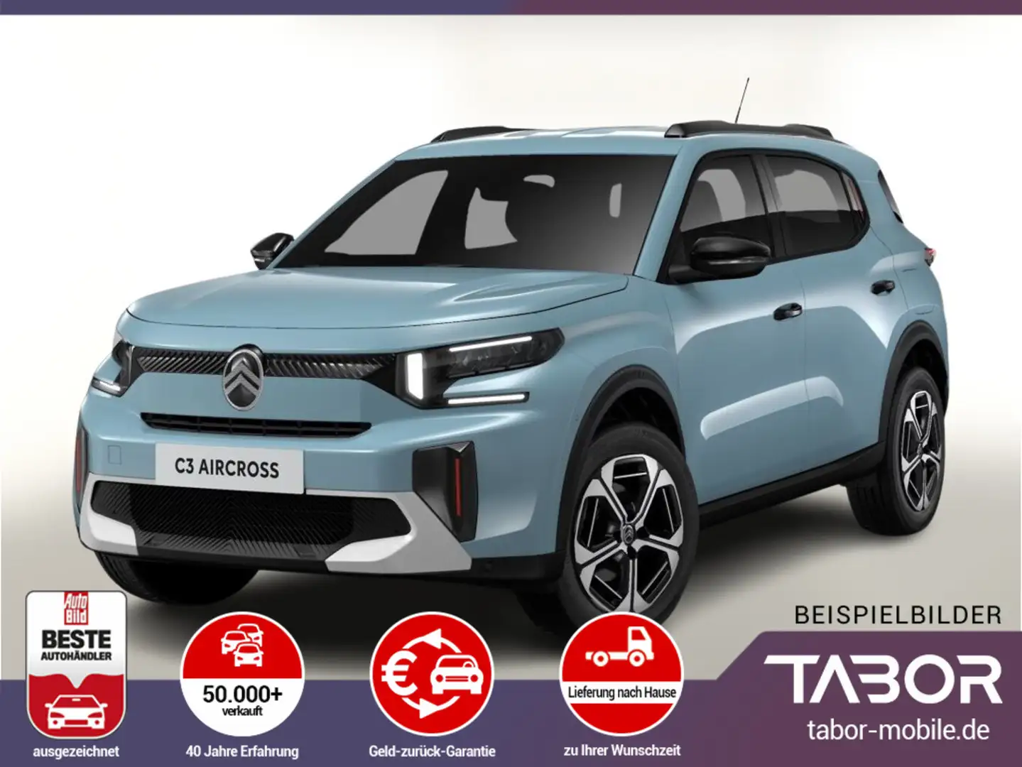 Citroen C3 Aircross MHEV 145 eDSC6 MAX Nav Kam UVP-17%* Blauw - 2
