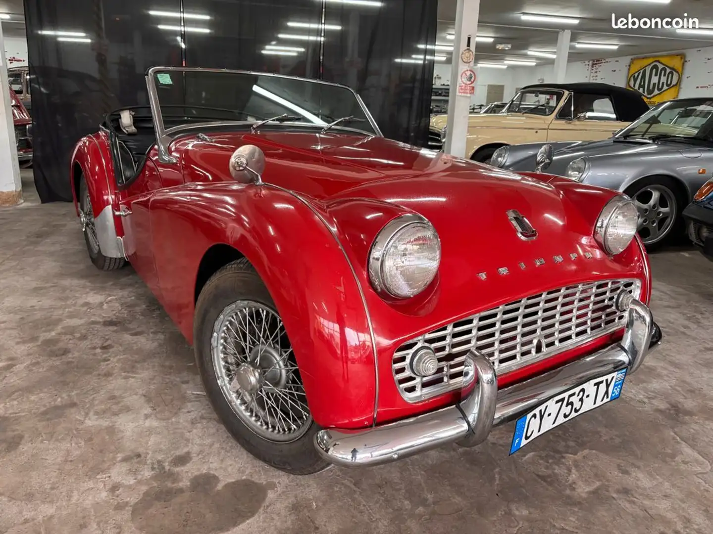 Triumph TR3 TR a jamais restaurée Roşu - 1