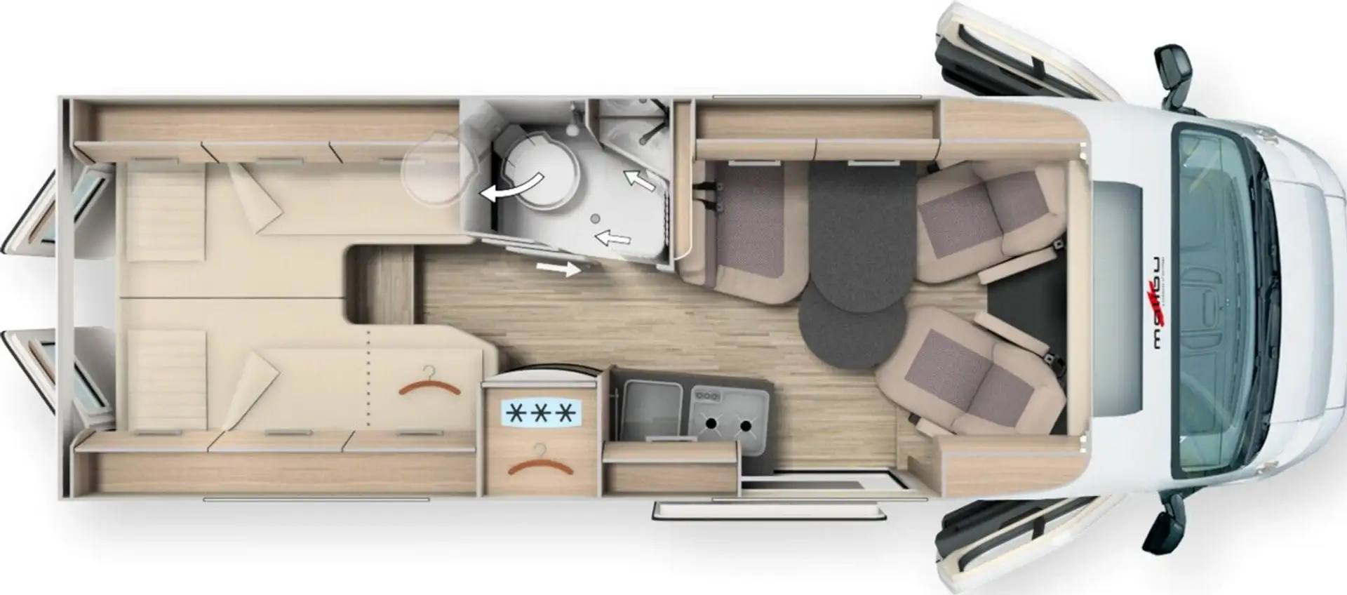 Malibu Van charming GT skyview 640 LE K Preisvorteil Grau - 2