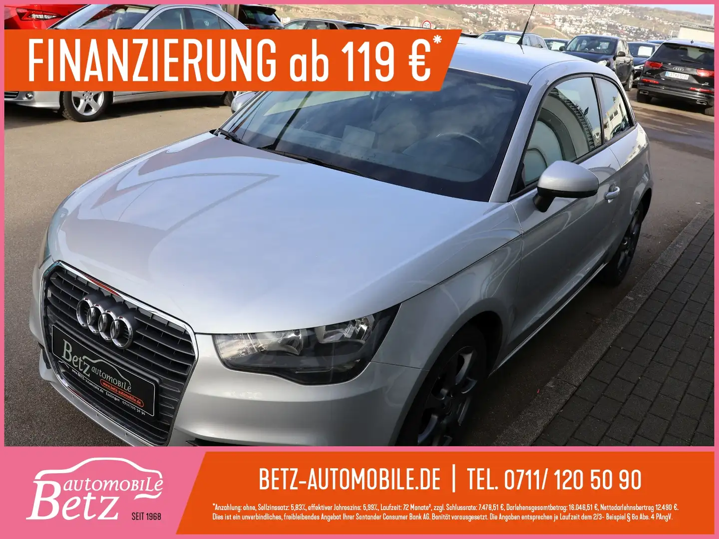 Audi A1 attraction SHZ PDC Silber - 1