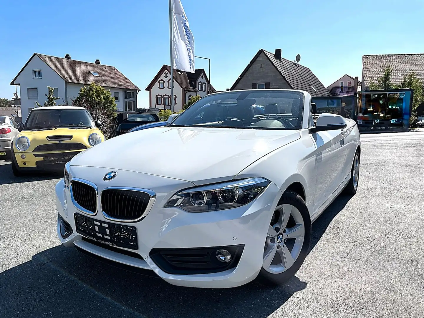 BMW 218 2 Cabrio 218 i Advantage/1.HAND/LEDER/KAMERA/LED Weiß - 1