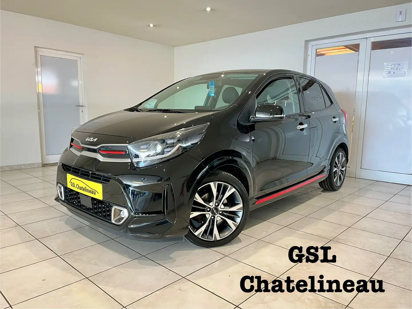 Kia Picanto 1.2i 85cv GT Line 2024 Automatique Navi/Camera Zwart - 1