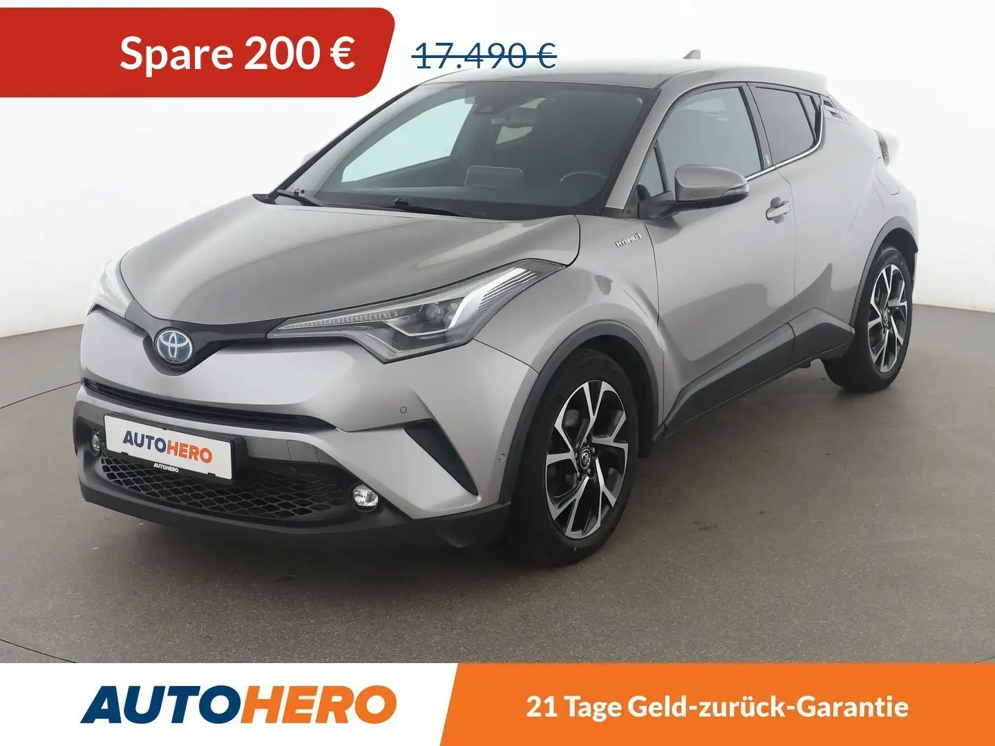 Toyota C-HR 1.8 Hybrid Team D Aut*NAVI*LED*ACC*CAM*PDC*SHZ* Silber - 1