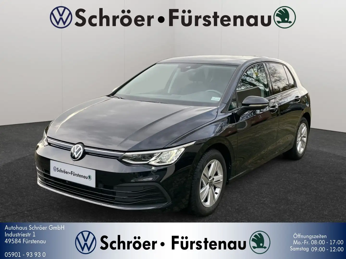 Volkswagen Golf 1.5 eTSI Life DSG (Mild-Hybrid) Schwarz - 1