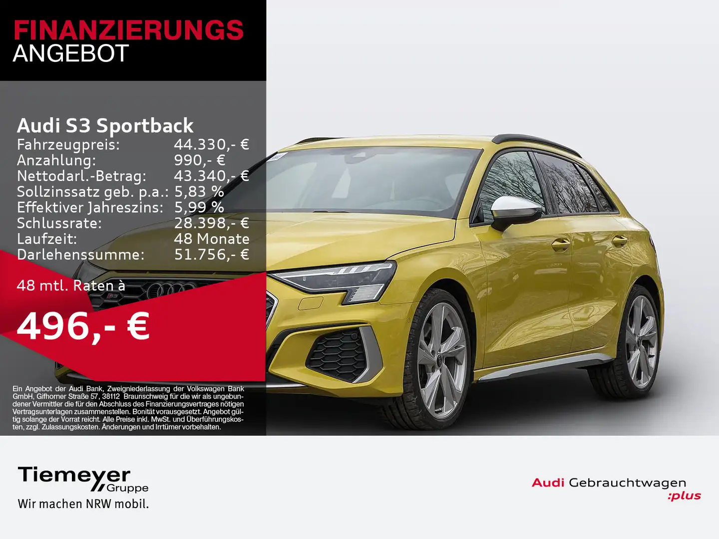 Audi S3 TFSI Q LM19 KAMERA MATRIX PRIVACY Gelb - 1