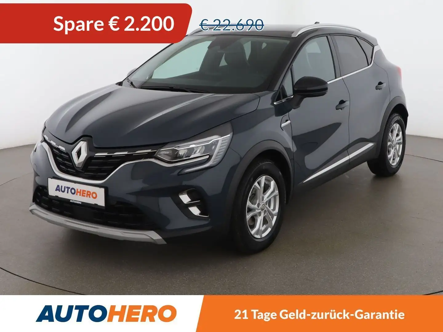 Renault Captur 1.3 TCe Edition One Aut. *LED*TEMPO*NAVI*CAM*SPUR* Blau - 1