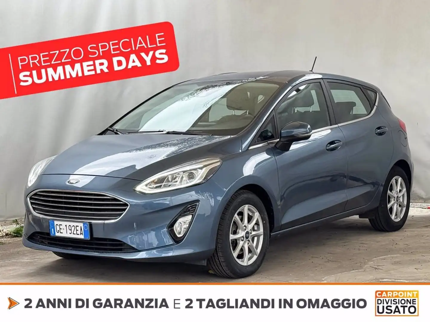 Ford Fiesta 5p 1.0 ecoboost hybrid titanium s&s 125cv my20.75 Kék - 1