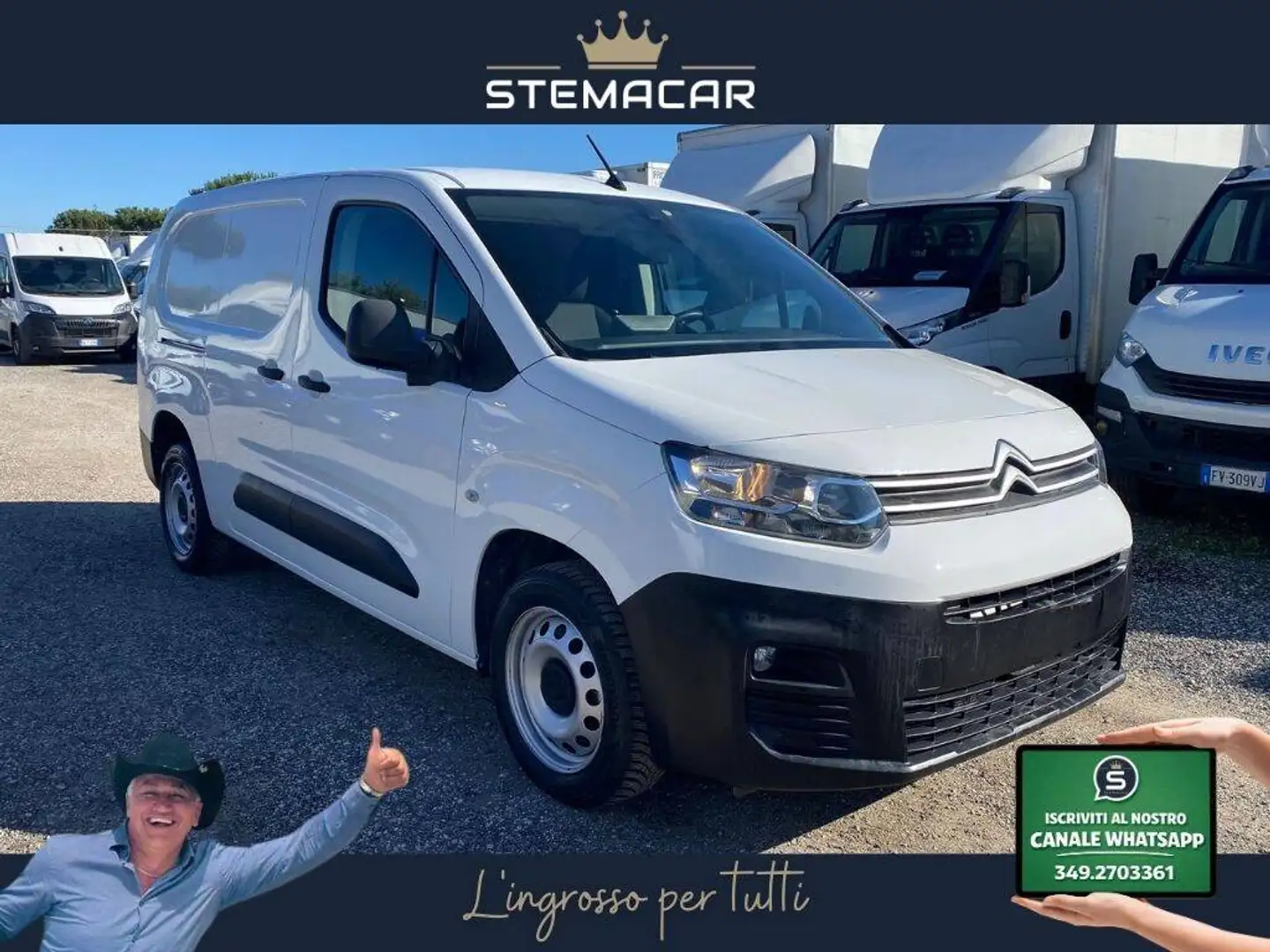 Citroen Berlingo Van 1.5 100cv Club 3p.ti XL GARANZIA 24MESI +iva Weiß - 1