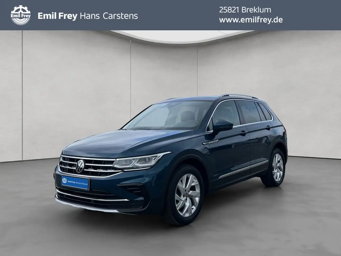 Volkswagen Tiguan 2.0 TDI Elegance 4MOTION DSG AHK IQ.LIGHT Bleu - 1
