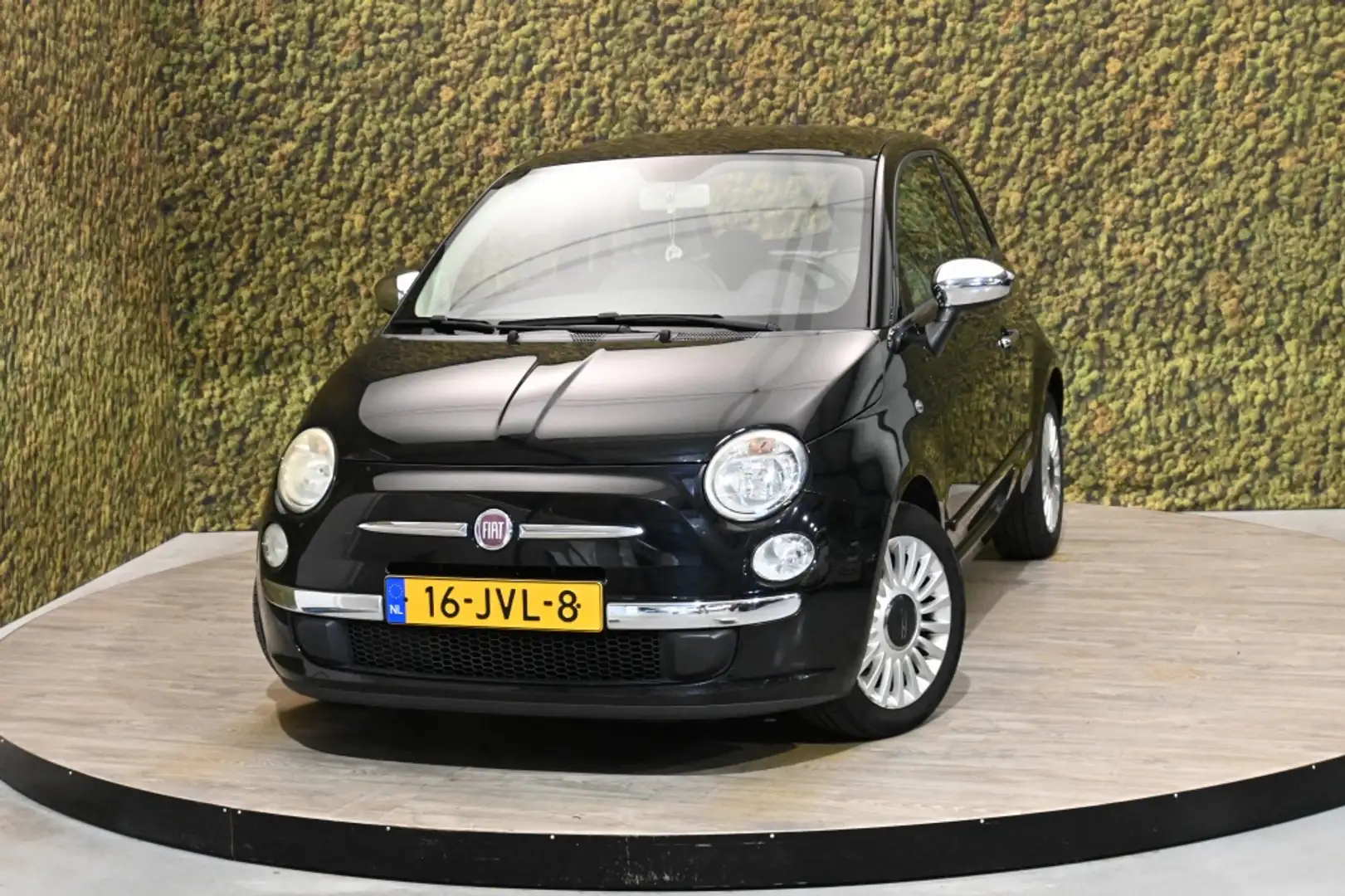 Fiat 500 1.2 Lounge Automaat | Airco | NAP Zwart - 1