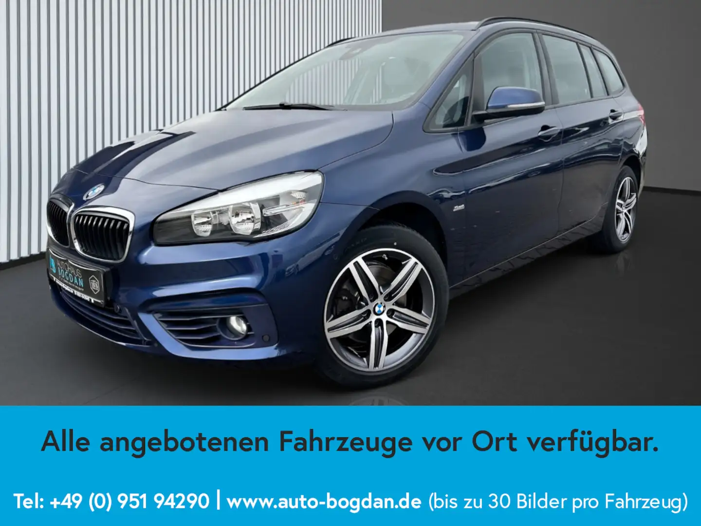 BMW 218 Sport Line 7-Sitzer*SHZ*Tempomat Blau - 2