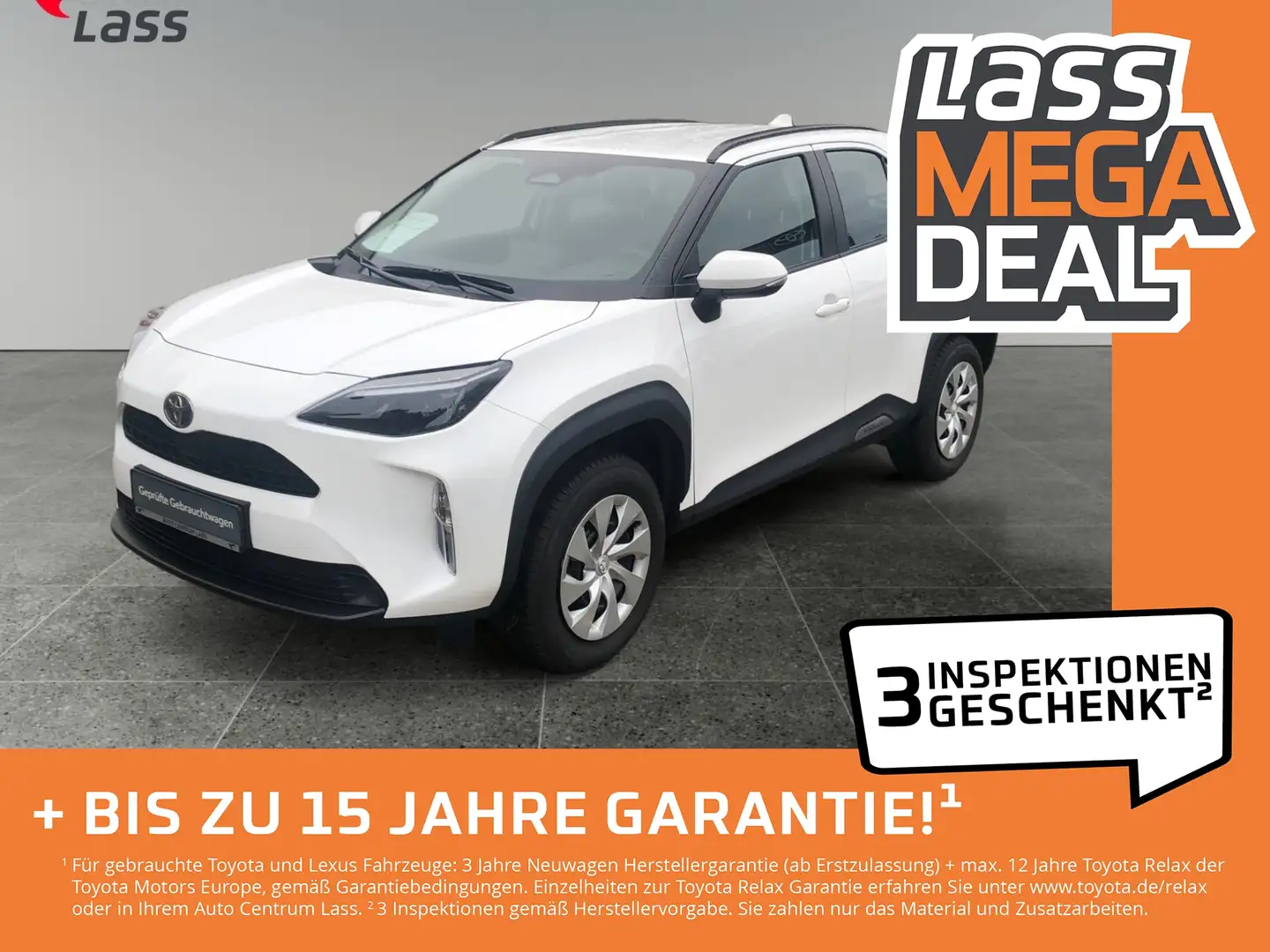 Toyota Yaris Cross 1.5 Business Ed. +Allwetter+Apple! Weiß - 1