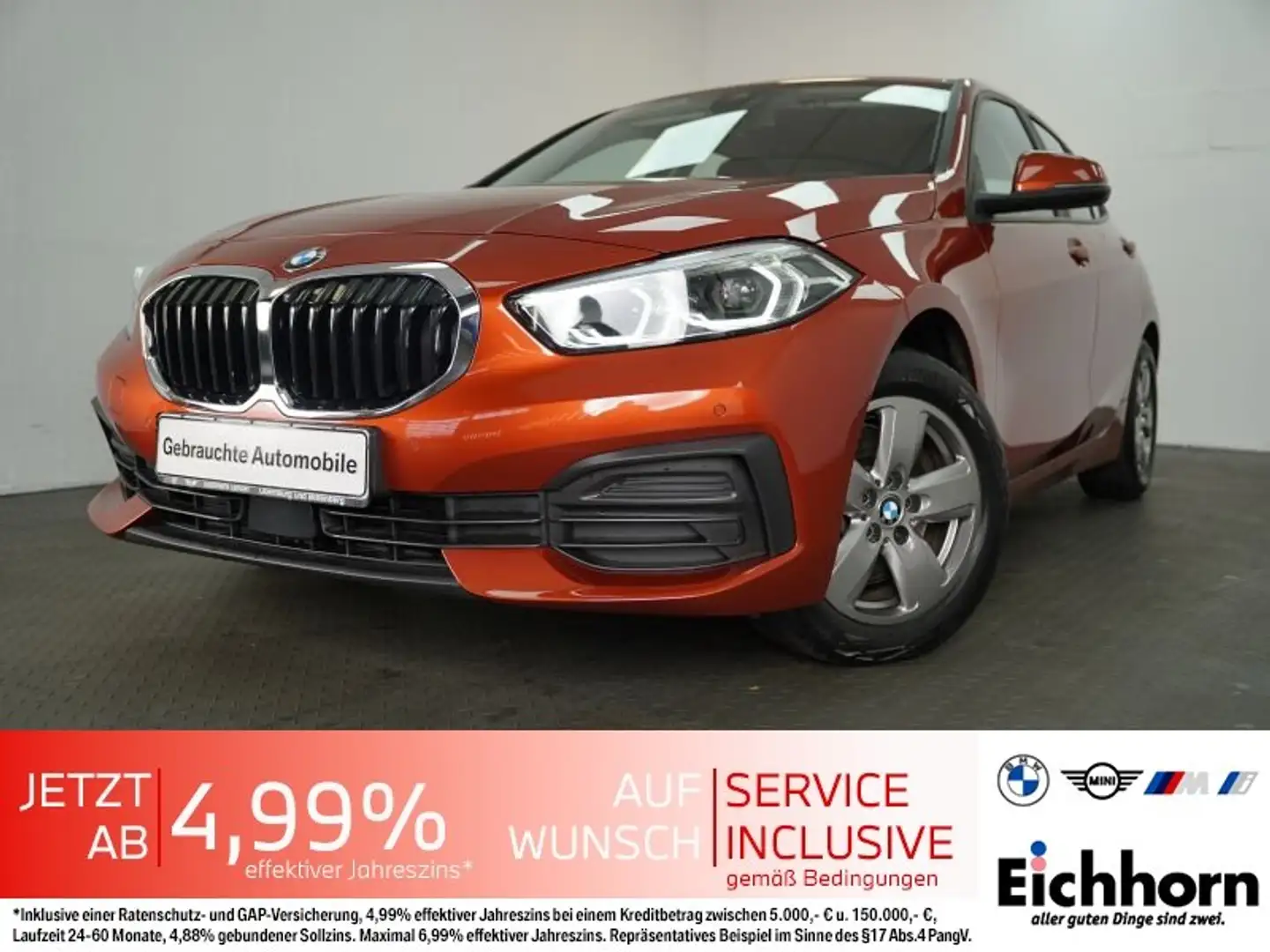 BMW 118 i 5-Türer *ADVANTAGE-PAKET.LiveCockProf.*NAVI Orange - 1