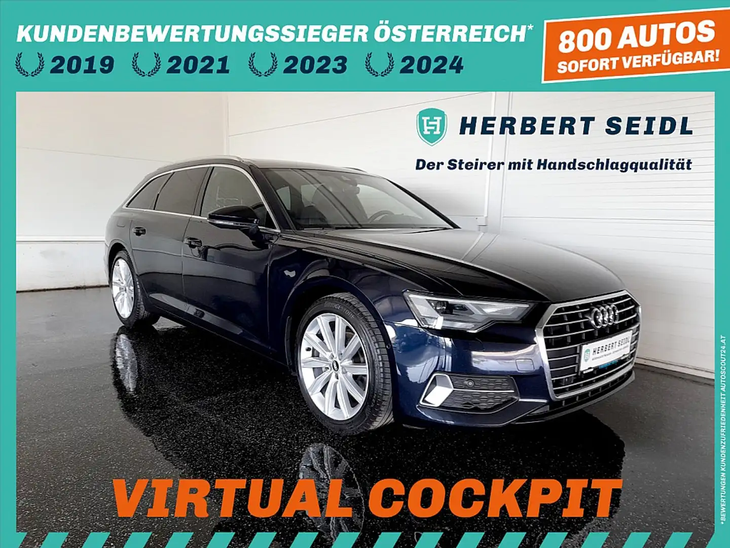 Audi A6 Avant SPORT 40 TDI S-tr. *SKY / LEDER MIT MEMOR... Blau - 1