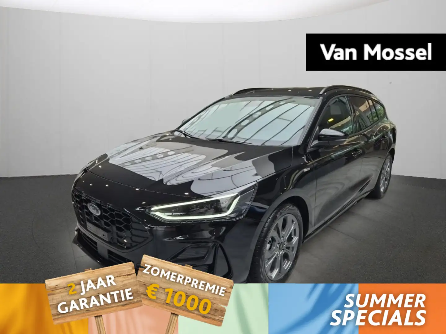 Ford Focus St Line X Zwart - 1