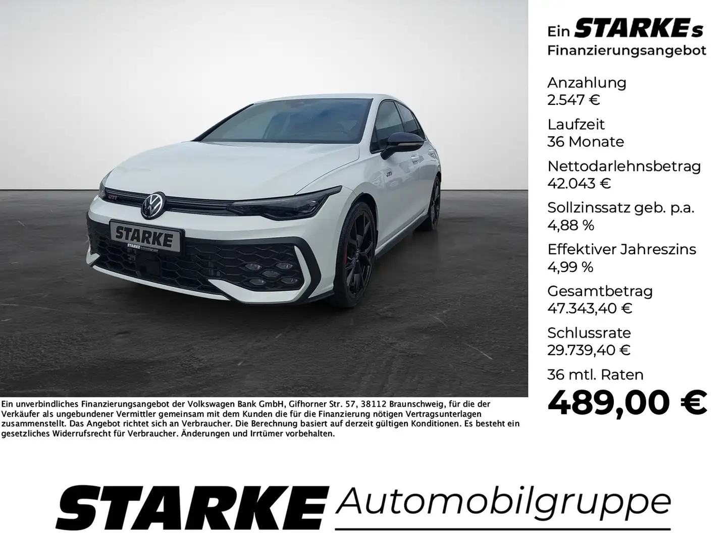 Volkswagen Golf GTI 2.0 TSI DSG Blanco - 1