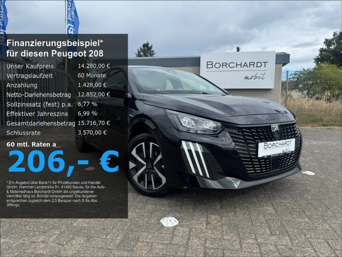 Peugeot 208 Active 1.2*75PS*DAB*Allwetter*Bluetooth* Noir - 1