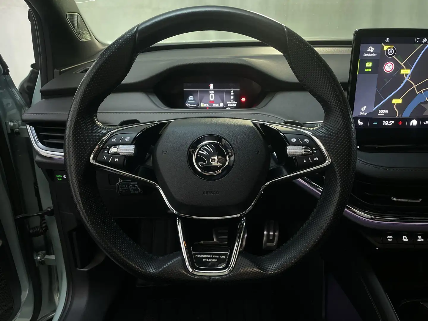 Skoda Enyaq iV 80 Founders Edition Silver Camera Navigatie Sto Gris - 2