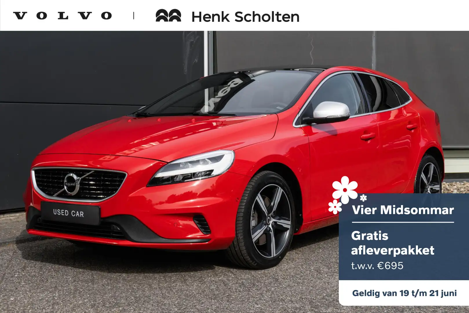 Volvo V40 T3 Automaat Polar+ Sport |Panoramadak|Premium Audi Rouge - 1