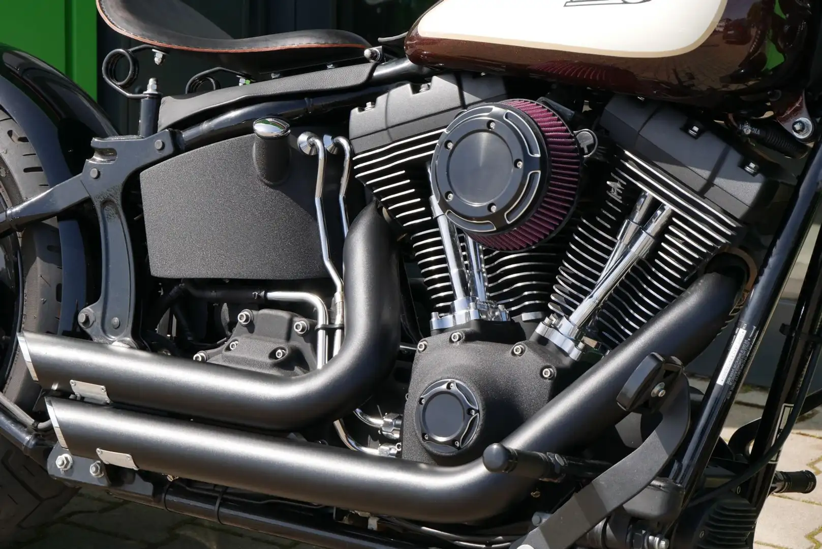 Harley-Davidson Night Train FXSTB Custom Oldschool"MegaOptik" Brun - 2
