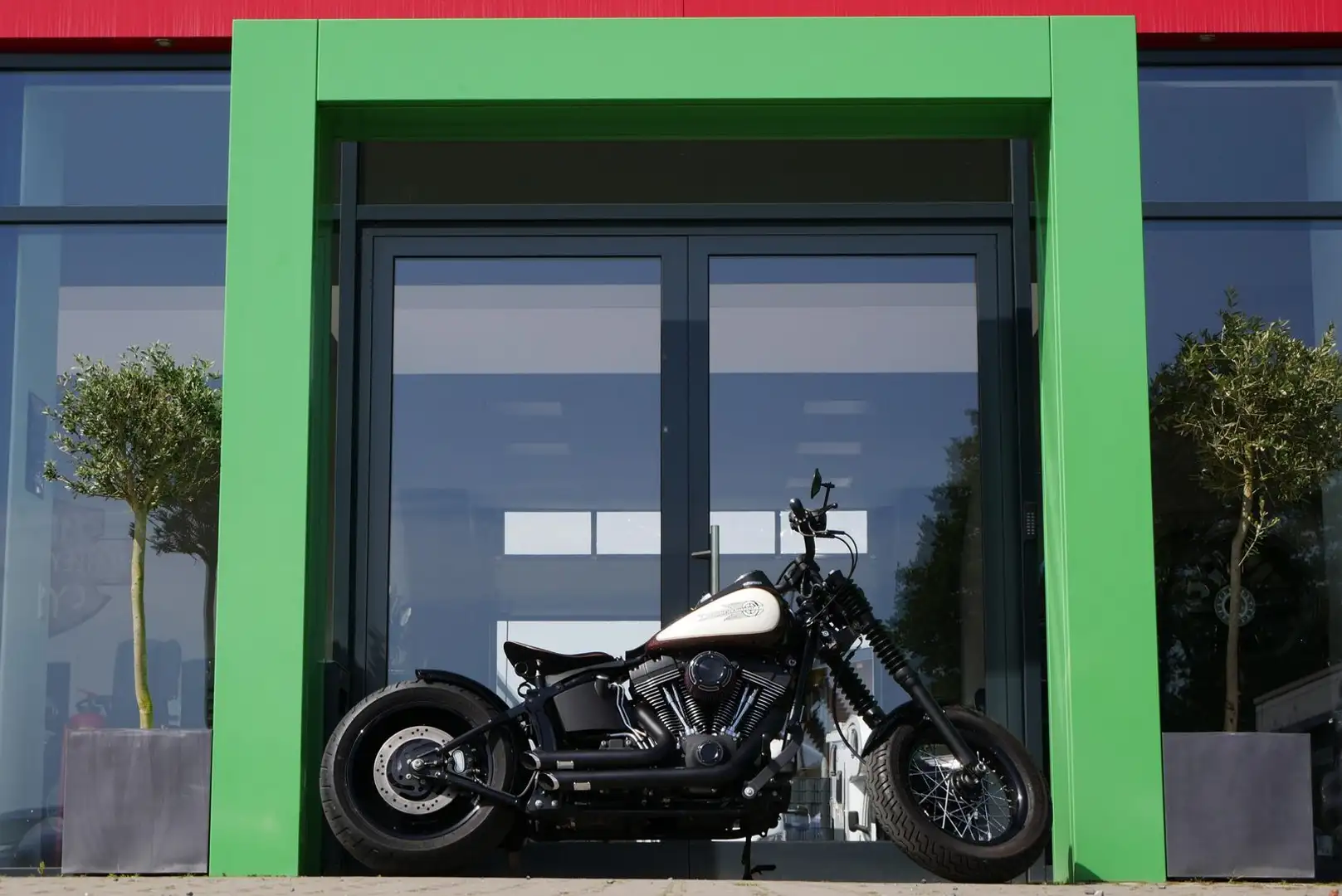 Harley-Davidson Night Train FXSTB Custom Oldschool"MegaOptik" Brun - 1