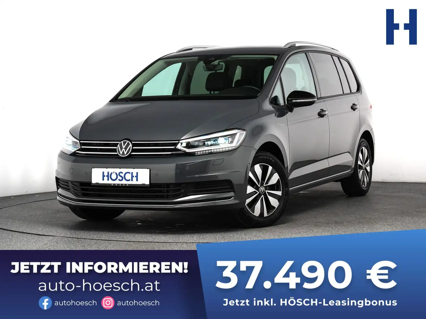 Volkswagen Touran 2.0 TDI Comfortline 7-SITZE AHK IQ.LED ASSISTENZ+ Grau - 1