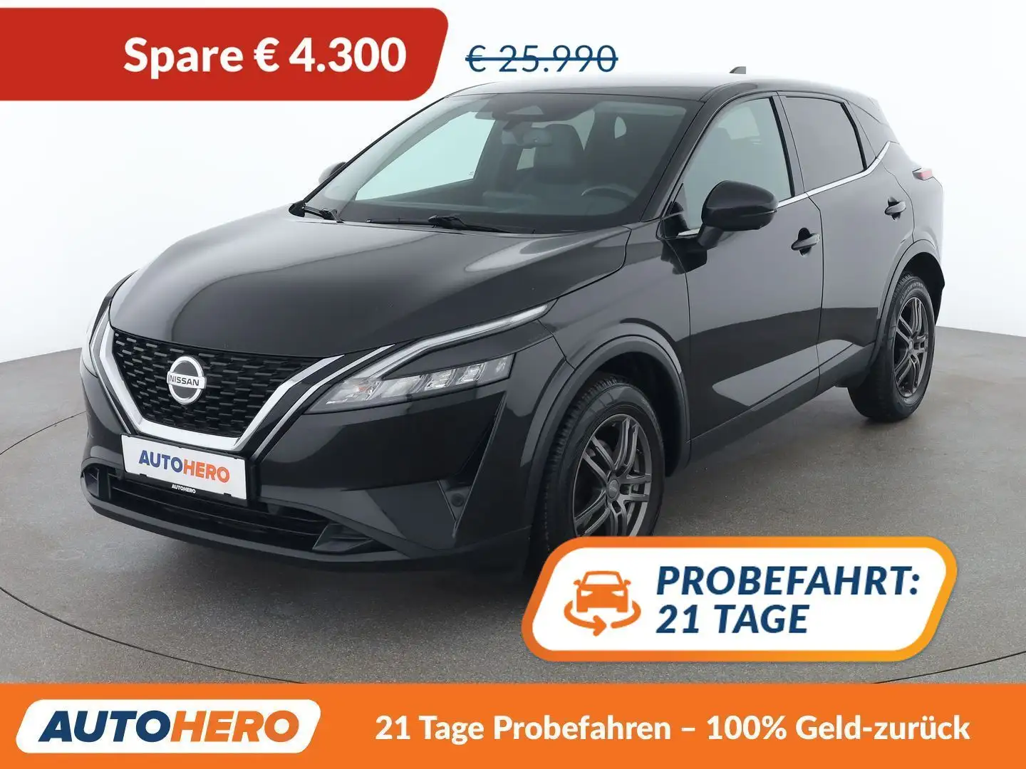 Nissan Qashqai 1.3 DIG-T Mild-Hybrid N-Connecta Schwarz - 1