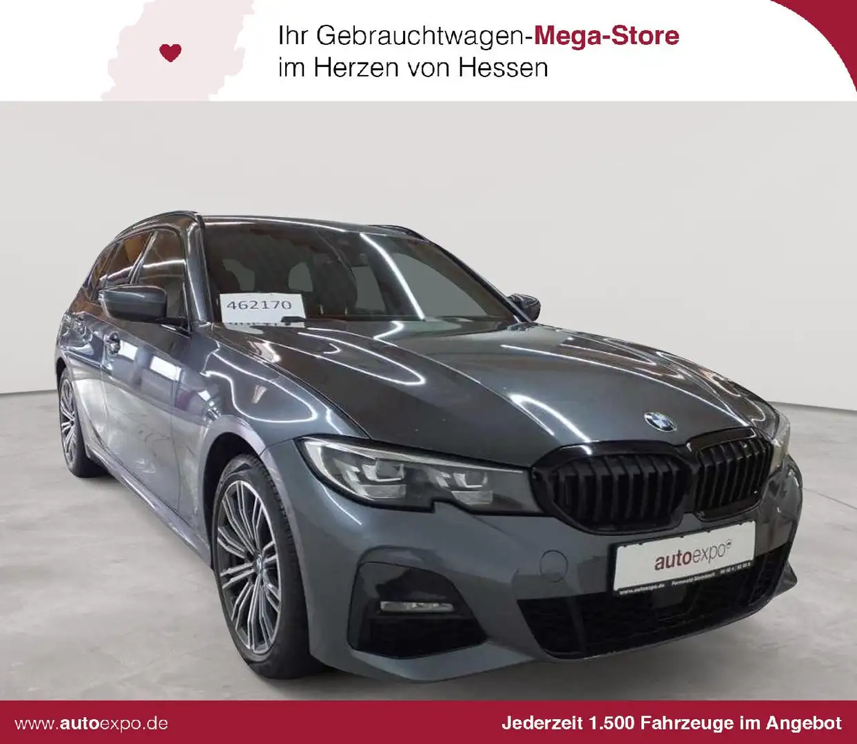 BMW 320 320d Touring Aut. M Sport Navi HuD AHK Grau - 1