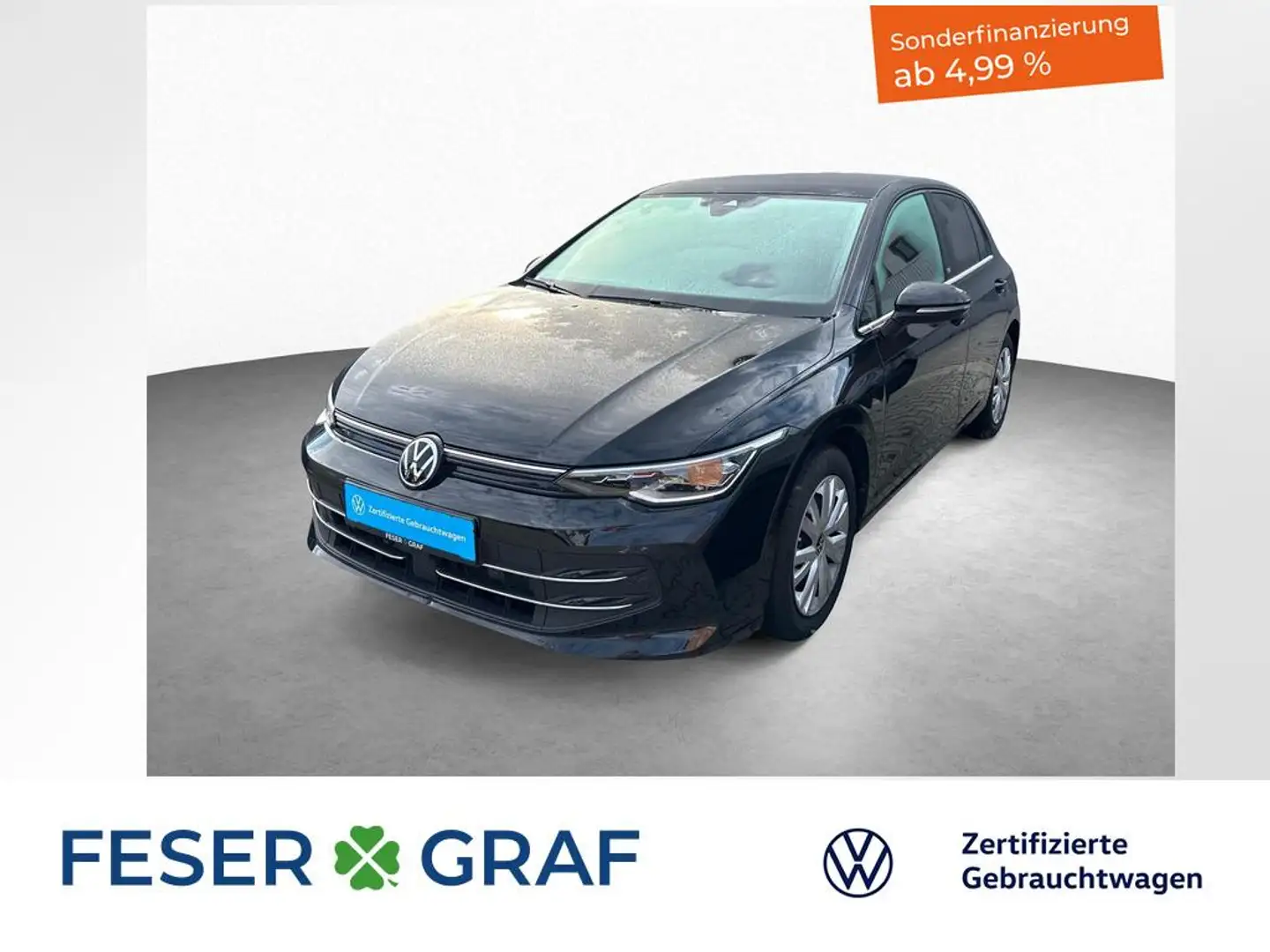 Volkswagen Golf VIII EDITION 50 1.5 eTSI MATRIX PANO KAMERA Schwarz - 1