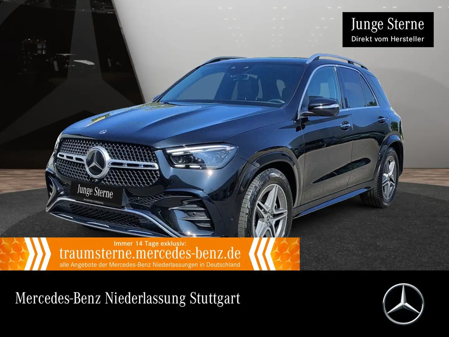 Mercedes-Benz GLE 350 de 4M AMG+360+AHK+MULTIBEAM+FAHRASS+20"+9G Schwarz - 1